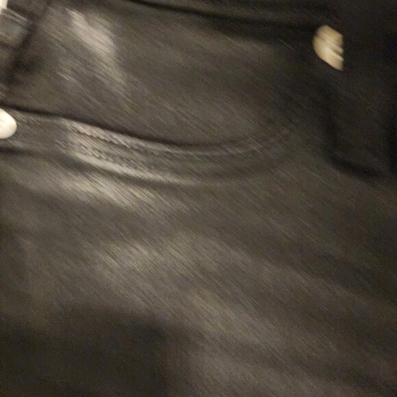 NWT Nine‎ West Black, Faux Leather, High Rise, Skinny Jeans - Picture 3 of 7